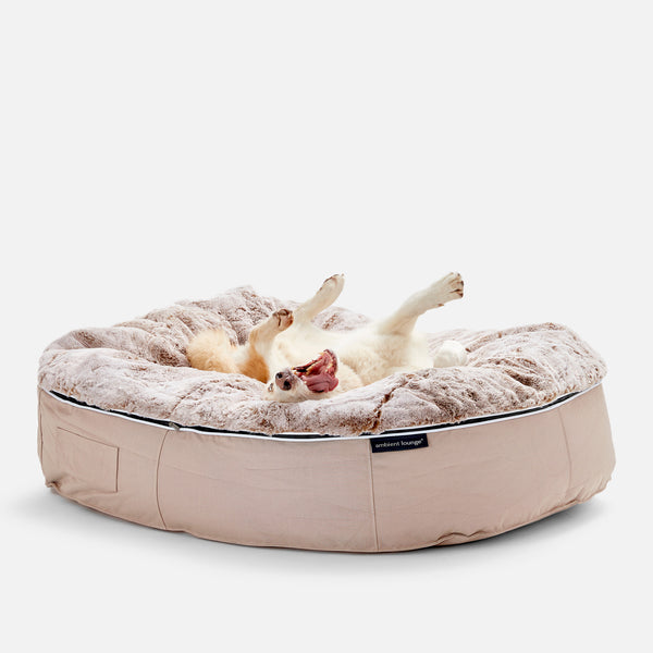 (XXL) Premium Indoor/Outdoor Dog Bed (Cappuccino)