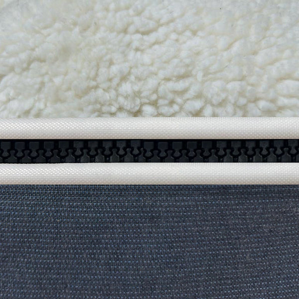 (L) Premium Indoor/Outdoor Dog Bed (Blue Dream Organic Cotton)