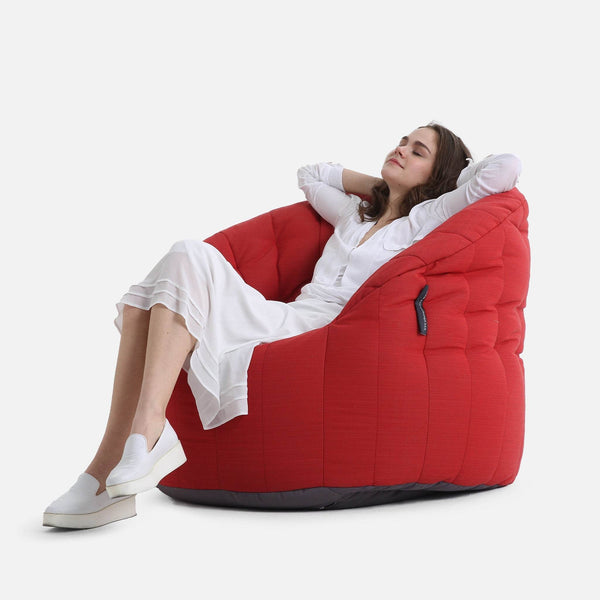 Schmetterlingssofa – Crimson Vibe (Sunbrella)