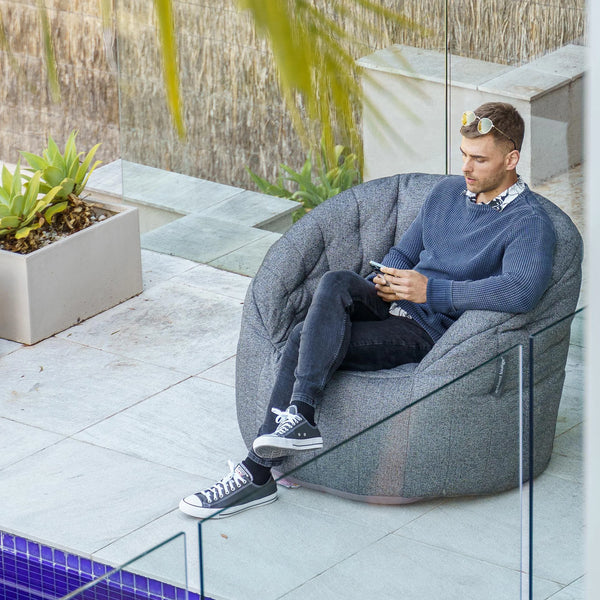 Butterfly Sofa - Titanium Weave (indoor/outdoor)