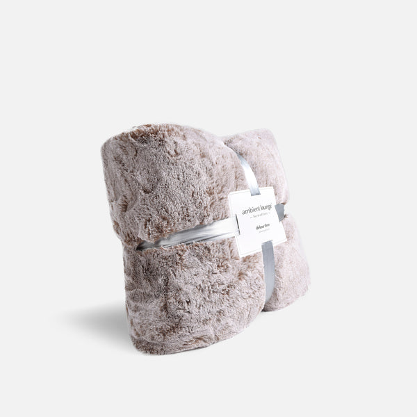 Luxuriöse Kunstpelzdecke