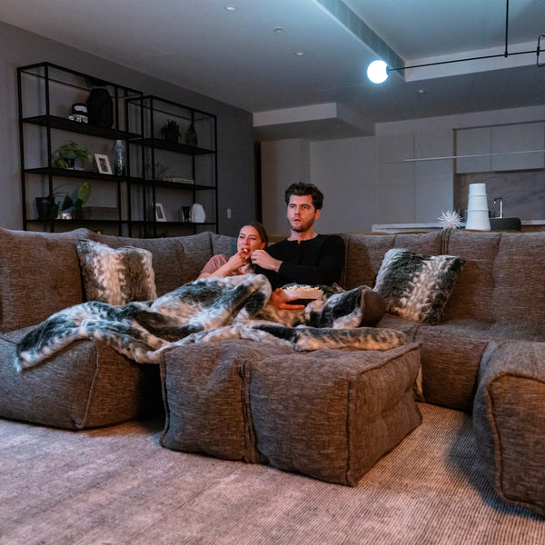 Luxuriöse Kunstpelzdecke