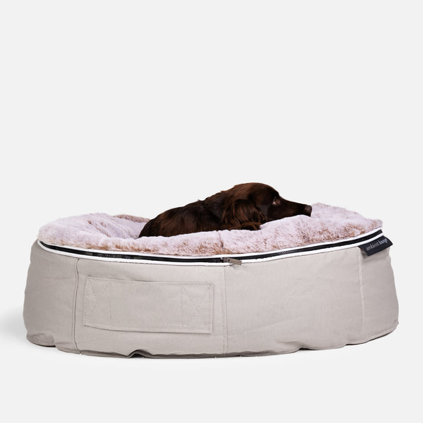 (M) Premium Indoor/Outdoor Dog Bed (Cappuccino)