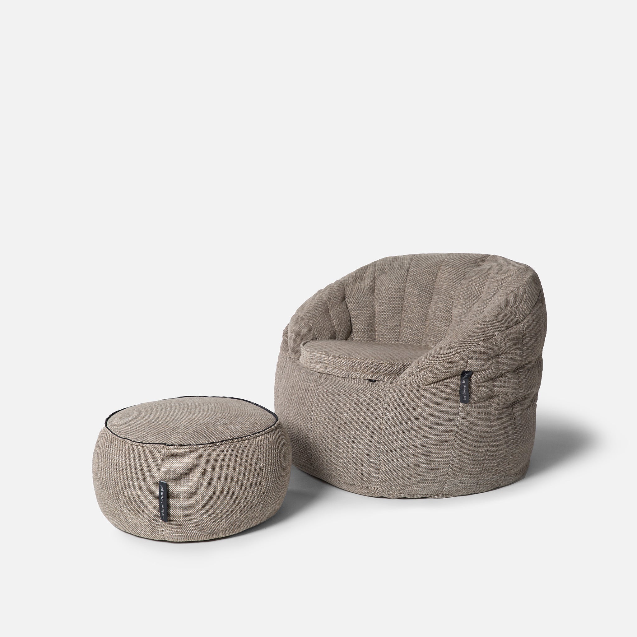 Wing Ottoman - Eco Weave