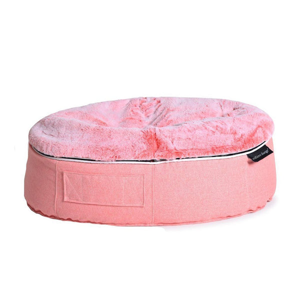 (M) Premium Indoor/Outdoor Dog Bed (Ballerina Pink)