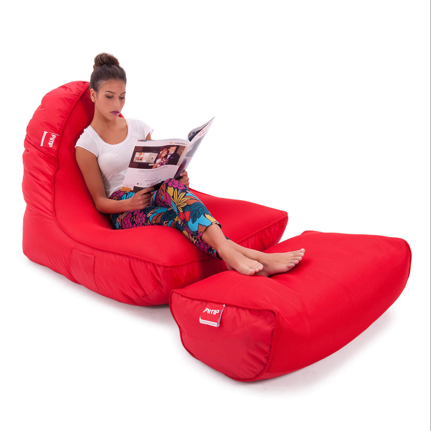 VIP SOfa + Ottoman - Street Cred Red set