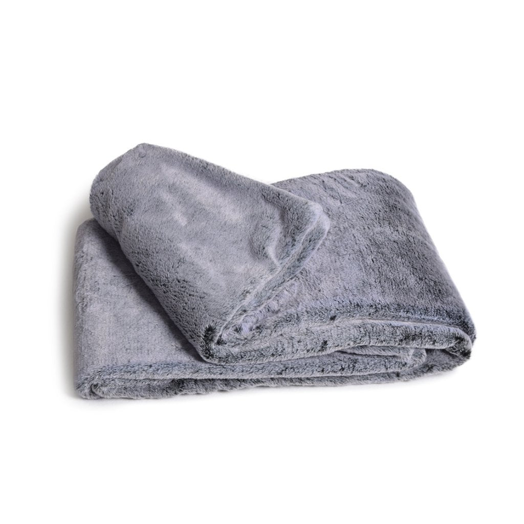 Throw - Deluxe Faux Fur Throw (Sensory Grey)